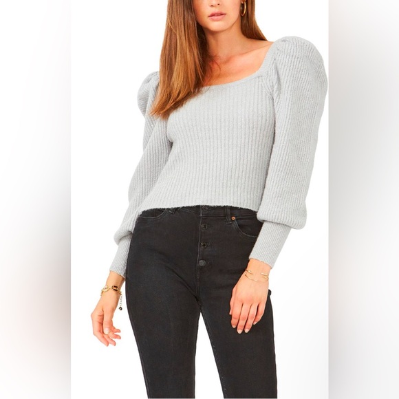 1.State Womens Shimmer Ribbed Pullover Sweater - Picture 1 of 7